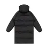 Jaqueta casual de algodão com capuz, comprimento médio, estilo duas peças falsas, para homens, solta, espessa, jovem, versátil, roupa de algodão, peça superior quente, moderna