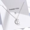 Colar Gota d'Água Vazado com Diamantes Cintilantes para Mulheres, Estilo Coreano de Nicho de Luxo Leve, Gargantilha de Diamante da Moda, Corrente de Clavícula de Luxo Leve Estilo Ins
