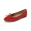 Zapatos Planos Franceses Personalizados Ultra Suaves para Mujer con Lazo, Mocasines de Ballet de Suela Suave y Poco Profunda