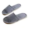 Zapatillas de Casa Gruesas de Tela Lisa Color Sólido Retro Otoño para Hotel B&B Hogar Pareja Simples Versátiles Suelo Interior Zapatillas de Algodón