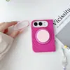 Adequada para iPhone Duo, esta capa de celular magnética apresenta um esquema de cores inspirado na dopamina e é projetada como uma capa protetora para os telefones de tela dobrável da Apple, completa com uma alça de pulso.