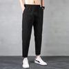 Pantalones Casuales de Lana Rectos de Marca Trendy Estilo Coreano Delgados para Hombre Verano 2025 Pantalones Deportivos de Color Sólido con Aire Acondicionado Pantalones Cortos Sueltos