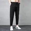 Pantalones Deportivos de Seda Helada para Hombre de Verano Pantalones Casuales Ultradelgados Pantalones Sueltos de Secado Rápido para Hombre Pantalones Versátiles de Color Sólido para Hombre con Sensación de Hielo