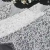Acabamento de Renda Branca Macia Não Elástica Tanglong com Padrão Francês para Roupas e Acessórios de Vestido de Noiva