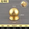 Aleación de aluminio mango de un solo agujero redondo dorado simple para gabinete mueble cajón manija de puerta de armario de acero inoxidable venta al por mayor