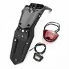 Hengjian S7 Kevi K23 Moto Off-Road Lanterna Traseira Suporte da Lanterna da Placa de Licença Amortecedor Traseiro Para-lama Escudo de Água