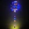 Impresión luminosa bola de onda flotante aire Red social transparente globo luminoso para empujar caricatura plaza infantil caliente venta al por mayor