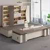 Mesa de Chefe Mesa de Escritório Luz de Mesa Luxo Jovem Moda Executiva Mesa Simples Moderna Mesa e Cadeiras de Presidente para Escritório