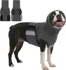 Ropa para aliviar la ansiedad, chaleco para tormentas que reduce el ruido con protección auditiva ajustable, viene con protectores para los oídos, artículos para mascotas que reducen el ruido
