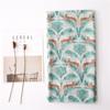 Primavera/Verano Nuevo Planta Tropical Leopardo Algodón Lino Chal Bufanda Mujer Doble Uso Aire Acondicionado Protector Solar Gasa Bufanda Bufanda de Seda Toalla de Playa