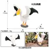 Modelo Animal Artificial Cognitivo Pájaro Paloma Águila Loro Pavo Real Pelícano Avestruz Búho de Nieve Juguete Adornos