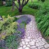 Pavimento de jardín con ladrillos de colores europeos, diseño sencillo y casero, para patio, ladrillo Tao, herramienta de gestión de huertos para antiguos campesinos.
