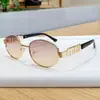 Gafas de Sol Metálicas de Montura Completa Miu Miu Transfronterizas Europeas y Americanas, Gafas de Sol de Calle de Moda para Hombre y Mujer, Gafas Ovaladas de Montura Pequeña