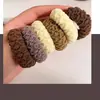 Elástico de cabelo sem costura altamente elástico para mulheres, simples e durável, adequado para rabos de cavalo altos diários, estilo grosso, primavera e verão