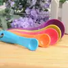 Cuchara medidora de plástico de color para hornear, 5 piezas, de grado alimenticio, espesada, cuchara medidora, adecuada para hornear