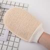 Guantes Sin Dedos de Boca de Tornillo de Cáñamo, Toalla de Baño, Guantes de Baño, Guantes Espumosos para Limpieza Corporal, Descontaminación, Sin Dolor, Uso Doble Cara