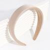Diadema de esponja súper elegante de 2022, diadema de satén elegante con borde ancho, color sólido, accesorios para el cabello de tela para lavarse la cara.