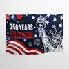 Bandera del Modelo Nuevo Americano del 250º Aniversario Transfronterizo Bandera de América 250 Bandera Arreglo de Escena Decorativa