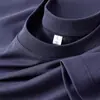 Camiseta de Algodón con Amoníaco Líquido de Manga Corta y Cuello Redondo para Hombre, Transpirable y con Sensación Fresca, Algodón de Xinjiang, Color Sólido, Verano para Hombre, Elástica, 7A Antibacteriana