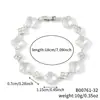Pulseira em Formato de Trevo de Quatro Folhas Transfronteiriça para Mulheres, Luxo Leve, Design Floral de Alto Padrão, Trevo da Sorte, Joia Floral da Moda Fonte