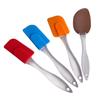 Mango transparente raspador de silicona para niños pala para remover leche aceite pastel para hornear mermelada material goma raspador suave