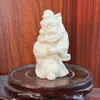 Adorno en Forma de Reloj de Fruta Marfil, Decoración del Hogar, Decoración de Oficina Coche, Exhibición de Entrada, Artesanías de Estante Antiguo, Estatua al por Mayor