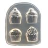 Espejo diy cristal epoxi pegamento uv taza de crema para pastel molde de pastel arcilla para pastel teléfono de comida y juego decoración molde