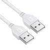Cable de datos USB macho a macho doble cabezal cable de datos para caja de disco duro móvil línea de conexión para radiador de portátil