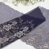 Tanglong Estilo Retro Japonés y Coreano Malla Floral Blanco Plateado Bordado Encaje Falda Lolita Dobladillo Accesorio para el Cabello Borde de Encaje