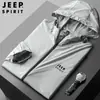 Ropa Casual Delgada con Protección Solar para Hombre Primavera y Verano Talla Grande Rompevientos para Deportes al Aire Libre con Capucha