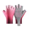 Guantes de medio dedo para niños, finos, con protección solar, de seda fría, transpirables, resistentes al desgaste, antideslizantes, elásticos, para deportes al aire libre, equitación, de malla.