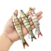Isca de Oito Seções, Isca de Pesca Transfronteiriça, Isca Dura de Plástico Multicor, Equipamentos de Pesca de Venda Direta, Acessórios de Pesca, Isca Biônica Multisseção