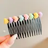 Pente invertido requintado e fofo para penteados estilo princesa, presilhas laterais para cabelo para mulheres, acessórios de cabelo com laço estilo coreano e presilhas de cabelo da moda para estilizar e arrumar fios soltos