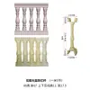 Molde para Corrimão de Cabaça Quadrada Grade de Cimento Guarda-Corpo de Varanda Coluna de Vaso Quadrado Rústico Novo Exterior Romano Abrasivo
