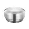 Tigela de Aço Inoxidável 304 Grau Alimentício com Tampa Tigela de Arroz Dourada Camada Dupla Anti-queimadura Tigela de Sopa Loja de Churrasco Coreano Utensílios de Mesa Coreanos