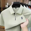 2026 Camiseta Simples Clássica para o Dia a Dia com Toque de Luxo, Camiseta Versátil com Gola Polo, Camisa Polo Masculina de Manga Curta Lisa para o Verão