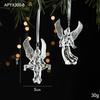 Colgante Acrílico Transparente Copo de Nieve Alce Ins Accesorios para Fotos Colgantes Decoraciones Navideñas Decoración para Árbol de Navidad