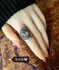 Anillo de Plata Pura Grabado a Mano de los 12 Signos del Zodiaco, Anillo Estilo Nuevo Chino Vintage Estilo Nacional, Anillo Abierto Ajustable