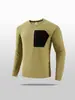 Sudadera Deportiva de Manga Larga con Cuello Redondo para Hombre, Secado Rápido, Transpirable, Top Casual para Fitness al Aire Libre, Antibacteriana, Absorbe el Sudor, Tejido Elástico