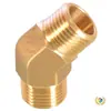 Codo de 1/2 pulgada, 3/4 de pulgada, 1 pulgada, 1 1/2 pulgadas con Doble Rosca Interna y Externa, Conector Engrosado de Latón Angulado a 45 Grados para Tuberías de Agua