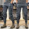 Pantalones de Trabajo Transfronterizos Estilo Americano para Hombre de Primavera y Otoño, Pantalones Casuales Tácticos Funcionales para Exteriores de Pierna Recta, Pantalones Jogger para Hombre