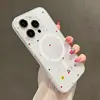 Funda Magnética Simple de Lunares Coloridos Estilo Ins Adecuada para Apple 18 Pro Max/16/15/14/13 Acabado Mate