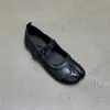Zapatos planos de estilo retro coreano MUSI/MLC con tira única y puntera partida para mujer, nueva colección otoño 2026, zapatos de mujer elegantes y versátiles de punta baja