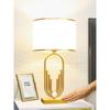 Lámpara de noche para dormitorio principal luz lujo americano imitación cobre dote de boda sensor táctil lámpara de mesa moderna de alta gama lámpara de dormitorio