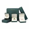Para Estados Unidos nueva caja de joyería con arco bordeado en oro caja de anillo pulsera brazalete de cuero PU caja de almacenamiento de collares caja de joyería