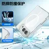 Adecuado para Apple iPhone Duo, funda de teléfono magnética transparente, versión oficial con el mismo diseño de bisagra, funda protectora de PC para iPhone 18