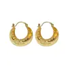 Diseño de nicho de Corea del Sur hebilla redonda de metal para oreja nuevo estilo para mujer estilo frío pequeña cesta pendientes retro joyería para oreja