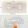Gancho y Cierre de Velcro Adhesivo sin Taladro para Estante de Almacenamiento de Pared para Baño, Ganchos Adhesivos sin Rastro, Ganchos de Agarre sin Perforación