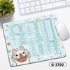 Linda Alfombrilla de Escritorio Simple Estilo Chica Atajo Teclado Oficina Animación de Dibujos Animados Oficina Tamaño Pequeño Alfombrilla de Ratón Portátil