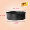 Molde para Hornear Redondo de Acero al Carbono Antiadherente Color Piedra Médica Pan de Molde para Pastel Tostada Base Extraíble Herramientas para Hornear Caseras